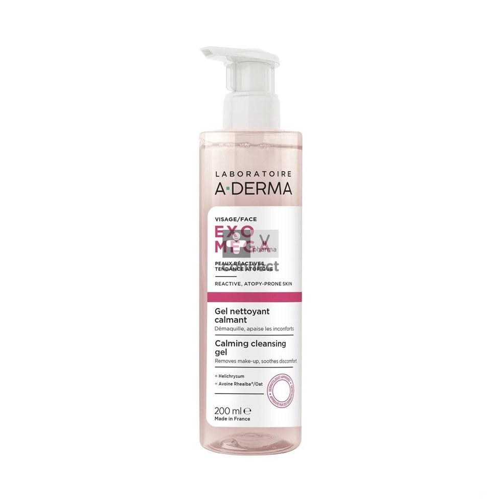 Aderma Exomega Visage Gel Nettoyant 200Ml