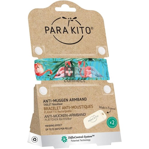 Para'kito Wristband Graphic Blue Flamingo