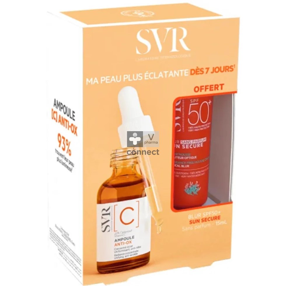 Svr Set Ampoule C 30 ml + Sun Secure Blur Sans Parfum 15 ml