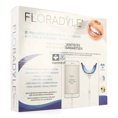 Floradyle Witmakende Tandgel 4ml + Tandpasta 50ml