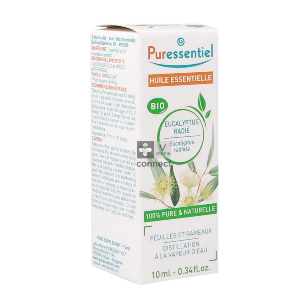 Puressentiel Eucalyptus Radiata Huile Essentielle Bio 10 ml