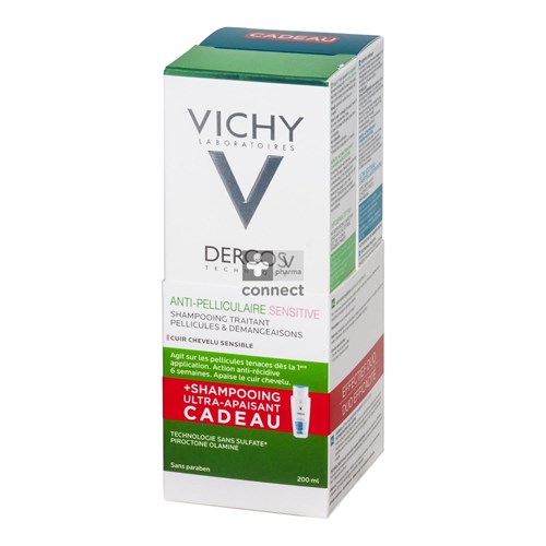 Vichy Dercos Sh Anti-dan Sens.+sooth.dry 2x200ml
