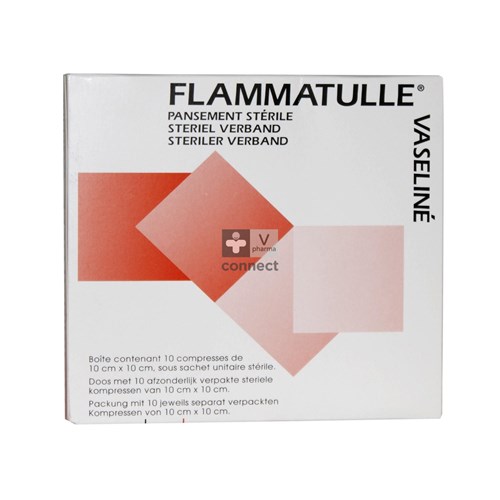 Flammatulle Vaseline Sterile 10x10x10