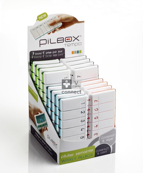 Pilbox Tempo City Wit/groen