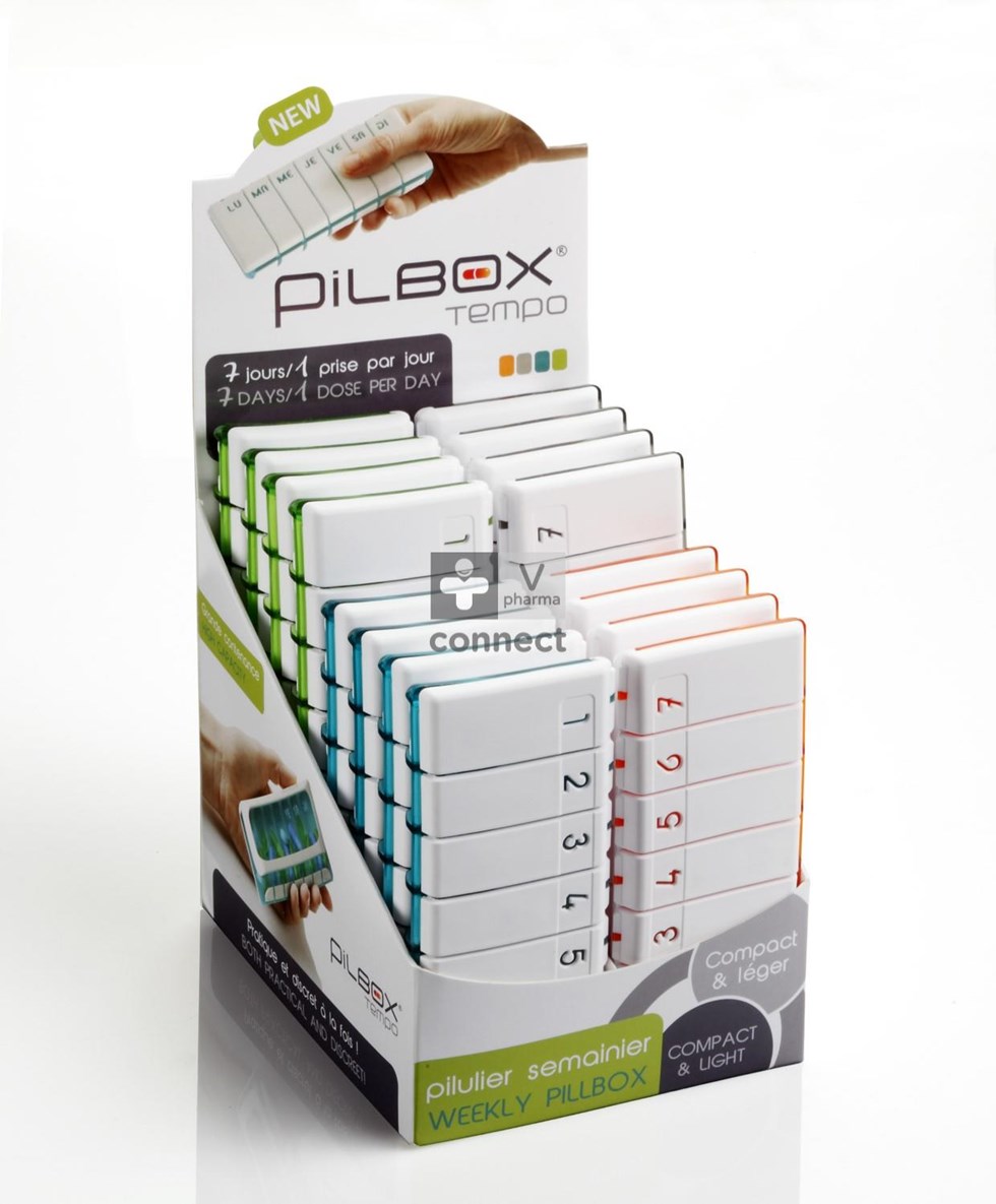 Pilbox Tempo City Wit/groen