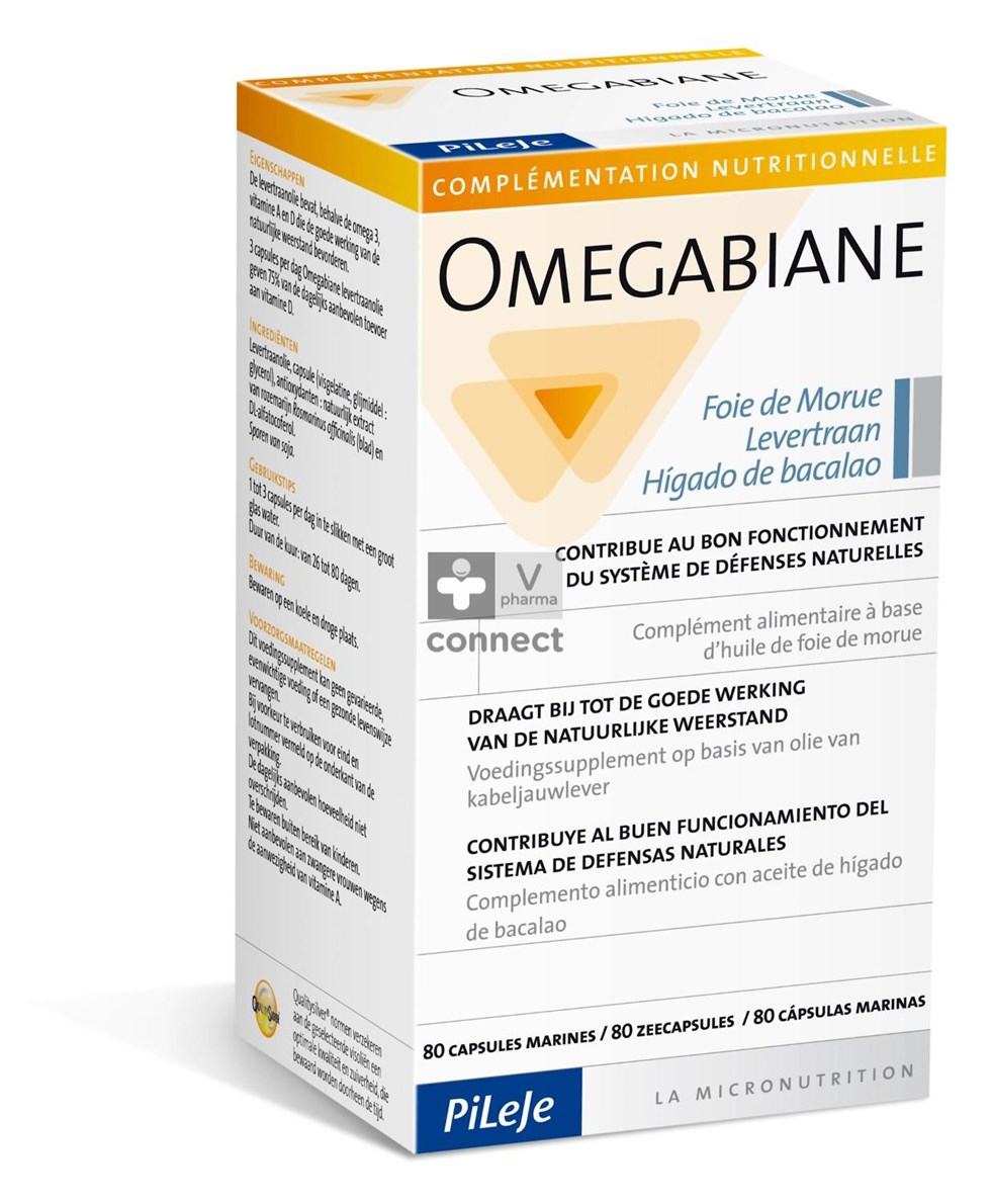 Omegabiane Levertraan Caps 80