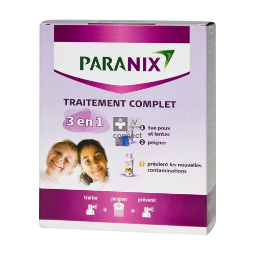 Paranix Traitement Anti-Poux Complet 3 En 1