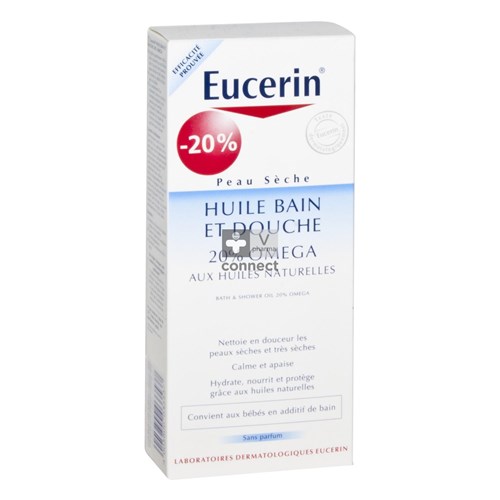 Eucerin Droge Huid Omega Douche-badolie 200ml -20%