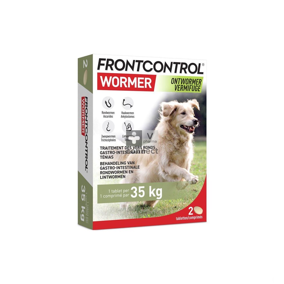 Frontcontrol Wormer Dog Xl 2 Comprimés
