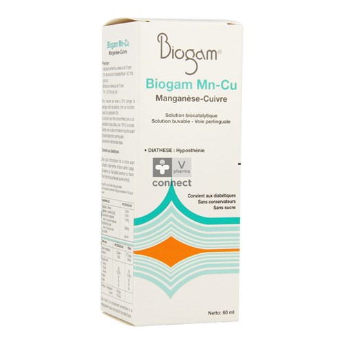 Biogam Mn-Cu Druppels 60 ml