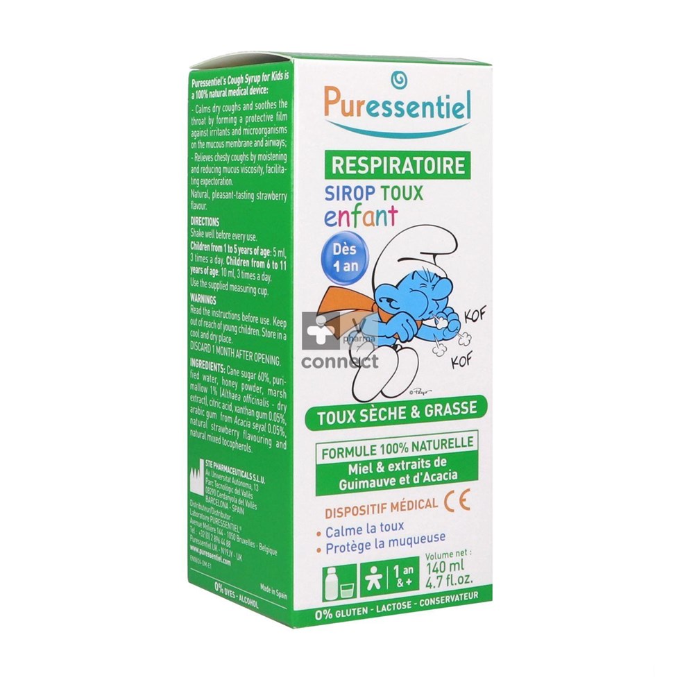 Puressentiel Respiratoire Sirop Enfant Toux 125Ml