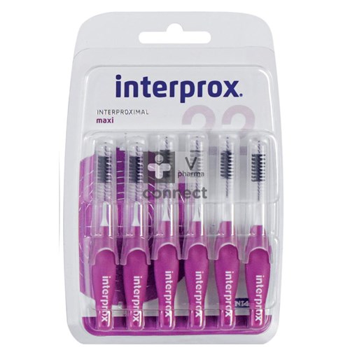 Interprox Premium Maxi 6 mm Mauve Brosse Interdentaire 6 Pièces