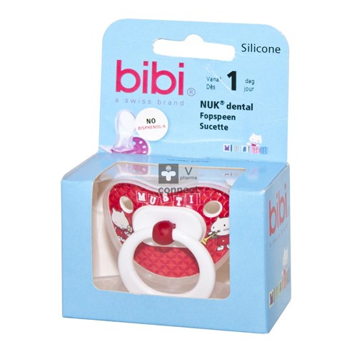 Bibi Fopspeen Lim.edition Rood 10/02 1dag
