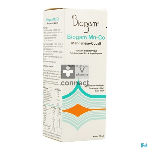 Biogam Mn Co Gouttes 60 ml