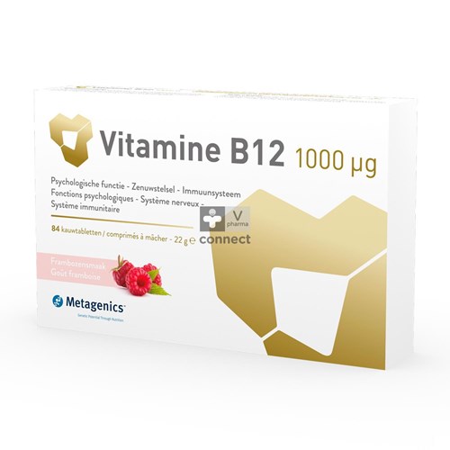 Vitamine B12 1000mcg Kauwtabl 84 Metagenics