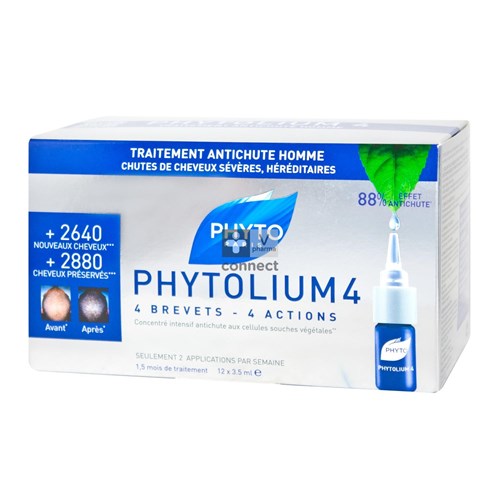 Phytolium 4 Haaruitval Amp 12x3,5ml