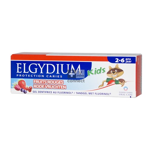 Elgydium Kids Tandpasta Rode Vruchten 2-6jaar 50ml