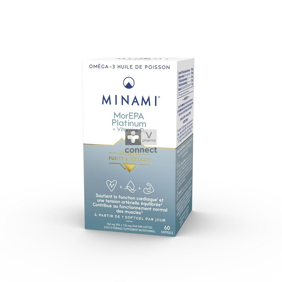 Minami Morepa Platinum +vit D3 1000 IU Caps 60