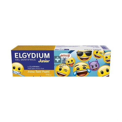 Elgydium Dentifrice Junior Emoji Tutti Frutti 50 ml