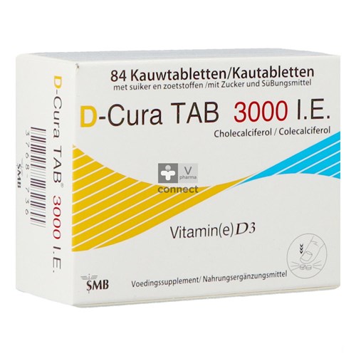 D-cura Tab 3000 Kauwtabletten 84