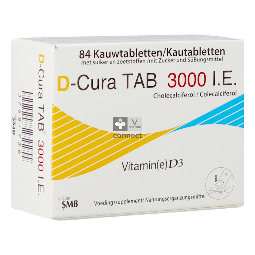 D-cura Tab 3 000 I.E. Kauwtabletten 84