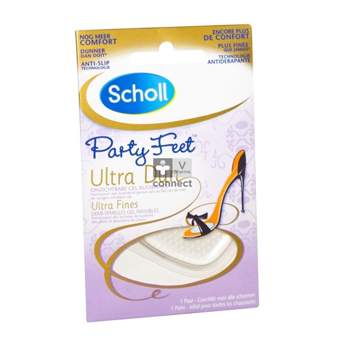 Scholl Party Feet Demi Semelles Ultra Fines Gel Invisible