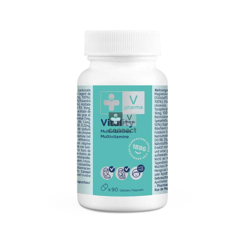 VPharma Vitality Multivitamines 90 Gélules