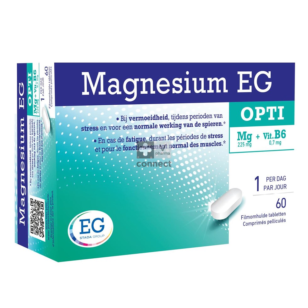 Magnesium Opti EG 225 mg 60 Comprimés