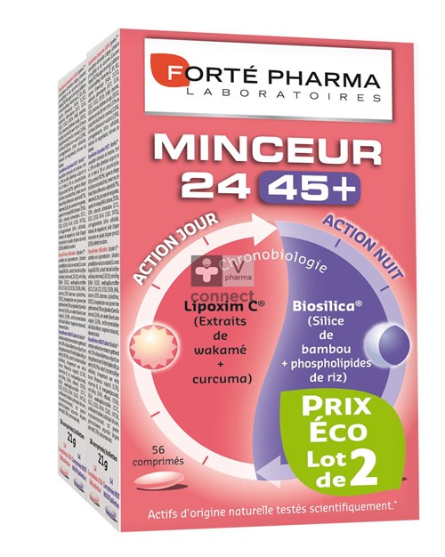 Forte Pharma Minceur 24  45+ Duopack 2 x 28 Comprimes Prix Promo