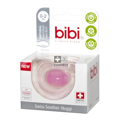 Bibi Sucette 0 - 2 Mois Nouveau Ne Rose Cerise