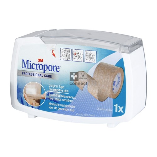 Micropore 3m Surgical Tape Tan Disp. 25,0mmx9,1m 1