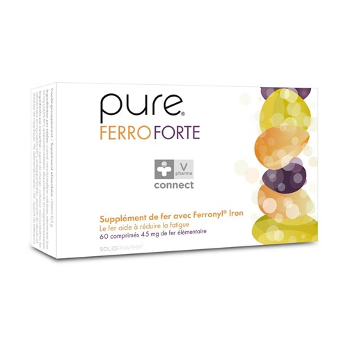 Pure Ferro 45 Mg 60 Comprimés