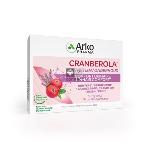 Arko Cranberola 36 mg Confort Urinaire 120 Gélules