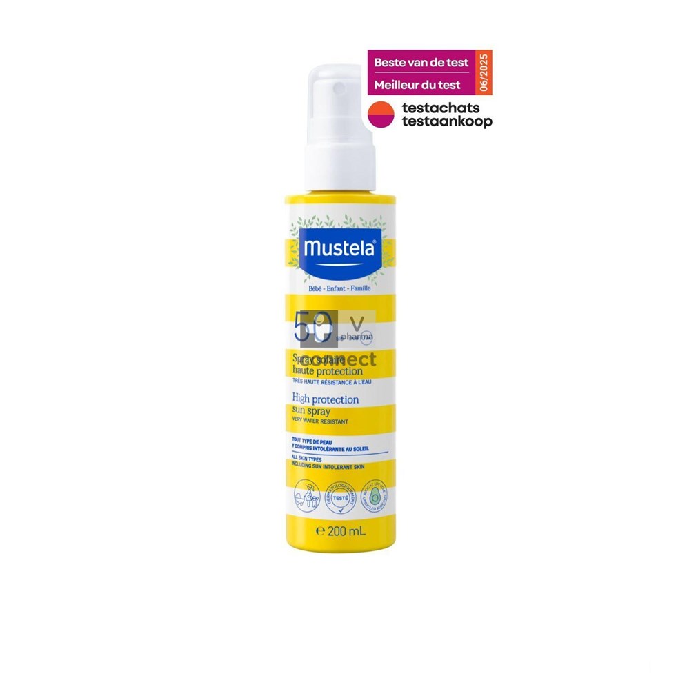Mustela Lait Solaire Très Haute Protection SPF50+ 200 ml