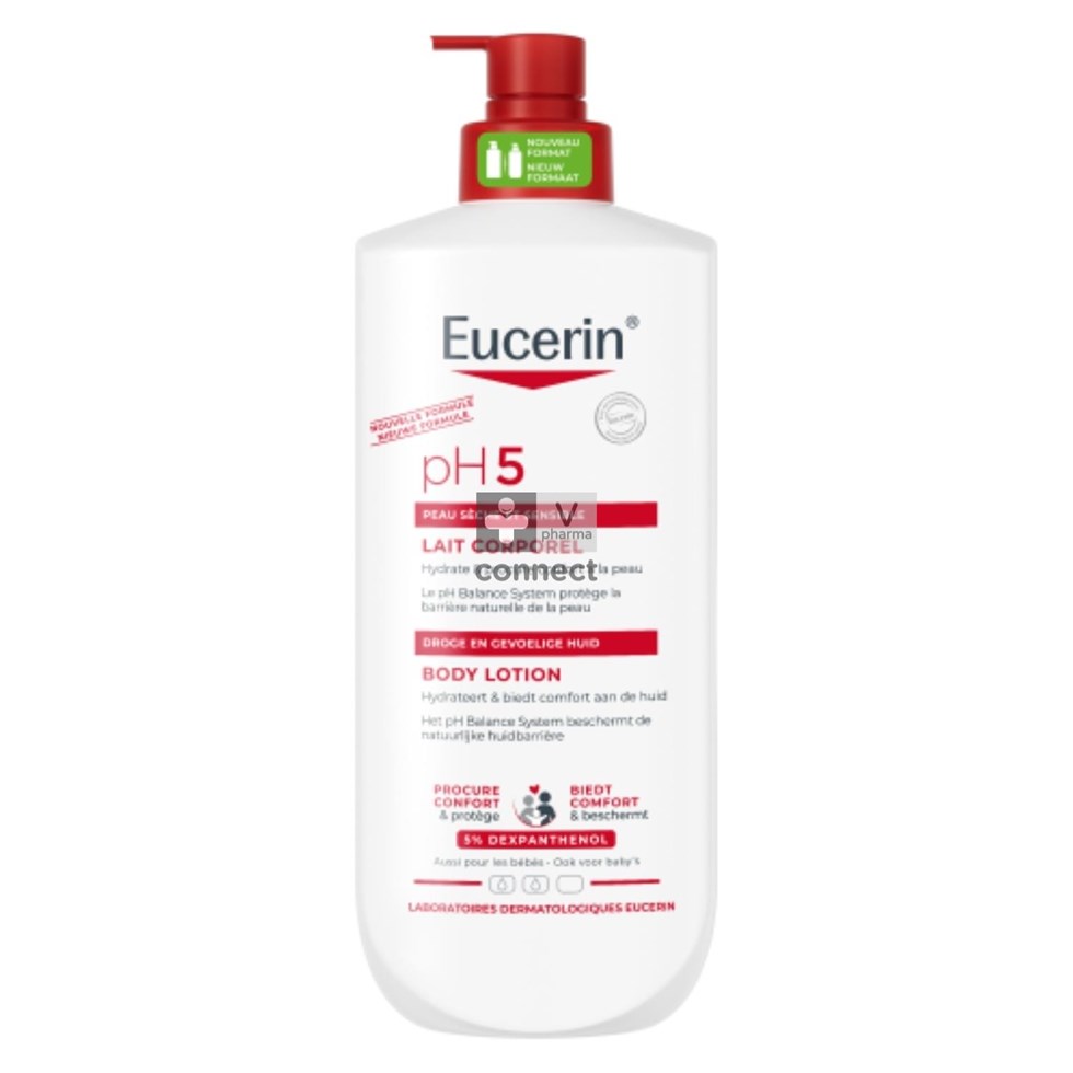 Eucerin Ph5 Lait Corps Peau Sec.&Sens. Pompe 750Ml