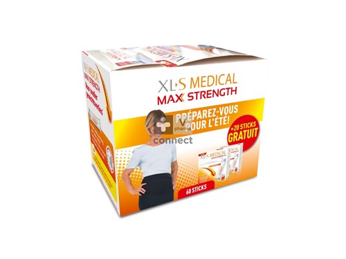 Xls Medical Max Strength 60 Sticks + 20 Sticks Gratuits (Valeur = 45,40€)