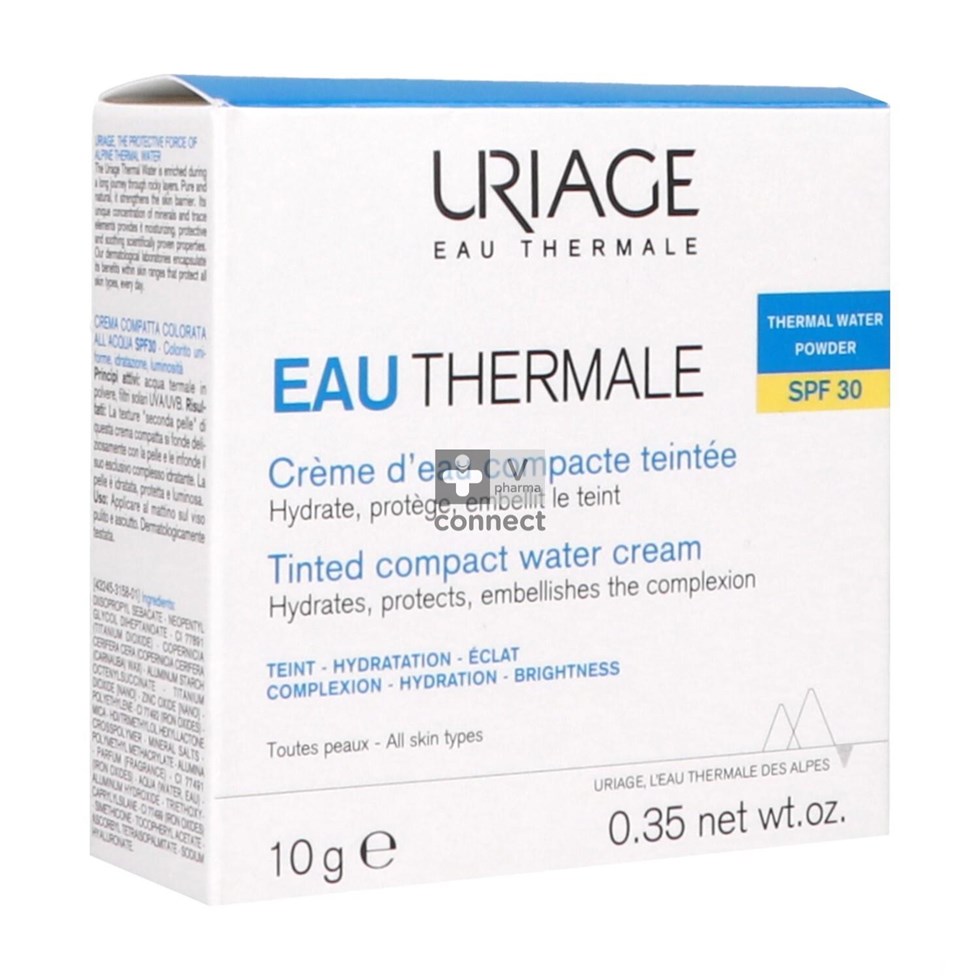 Uriage Eau Thermale Crème D'Eau Compacte Teintée SPF30 10 g