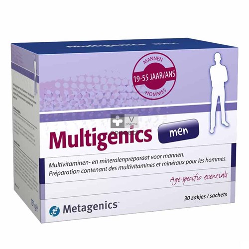 Multigenics Men Pdr Zakje 30 7286 Metagenics