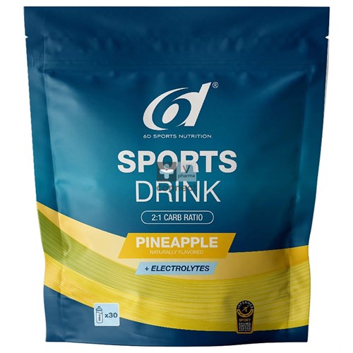 6D Sports Boisson Ananas Citron vert  1Kg