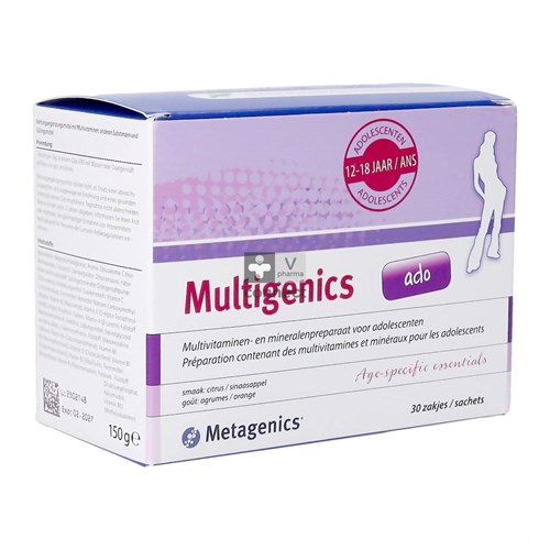 Metagenics Multigenics Ado 30 Sachets