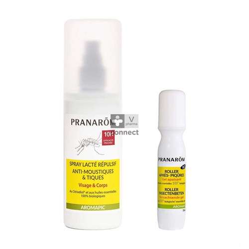 Pranarom Aromapic Spray Lacte 100 ml + Roller 15 ml Duo