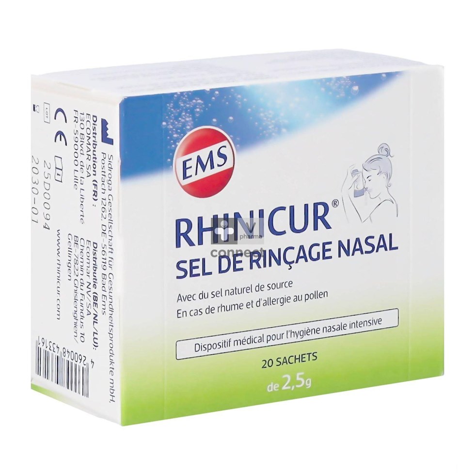 Rhinicur Nasaal Spoelzout Zakje 20x2,5g