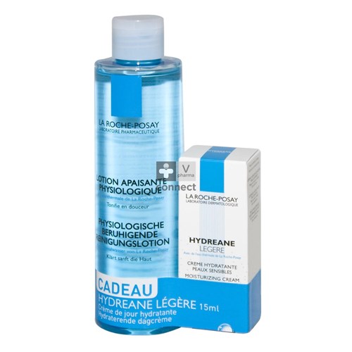 La Roche Posay Lotion Apaisante Physiologique 200 ml + Echantillon Hydréane Légère Crème Hydratante