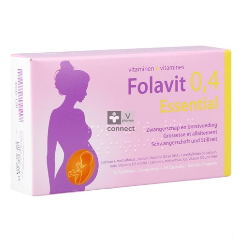 Folavit 0,4mg Essential Tabl 30 + Caps 30 Nf