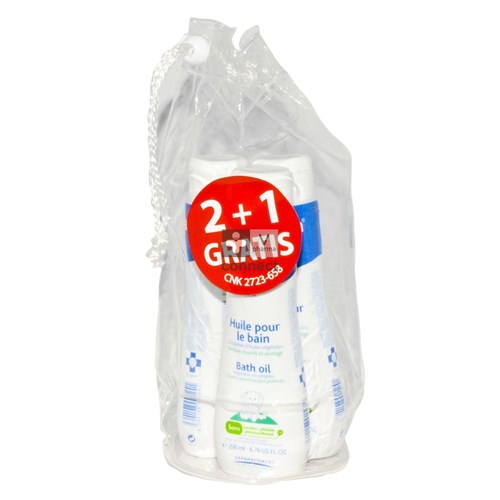 Mustela Bebe Huile Bain 200 ml 2+1gratuit