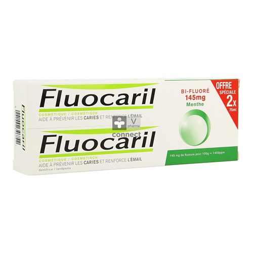 Fluocaril Bi-fluore 145 Munt Duo 2x75ml