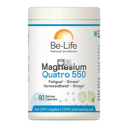 Magnesium Quatro 550 Be Life Pot Caps 60