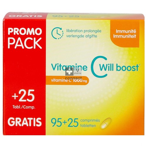 Vitamine C Will Boost 95+25 Comprimés