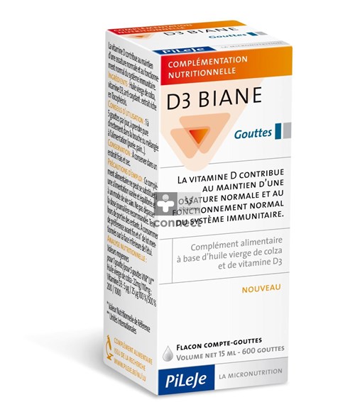 Pileje D3 Biane Gouttes 15 ml
