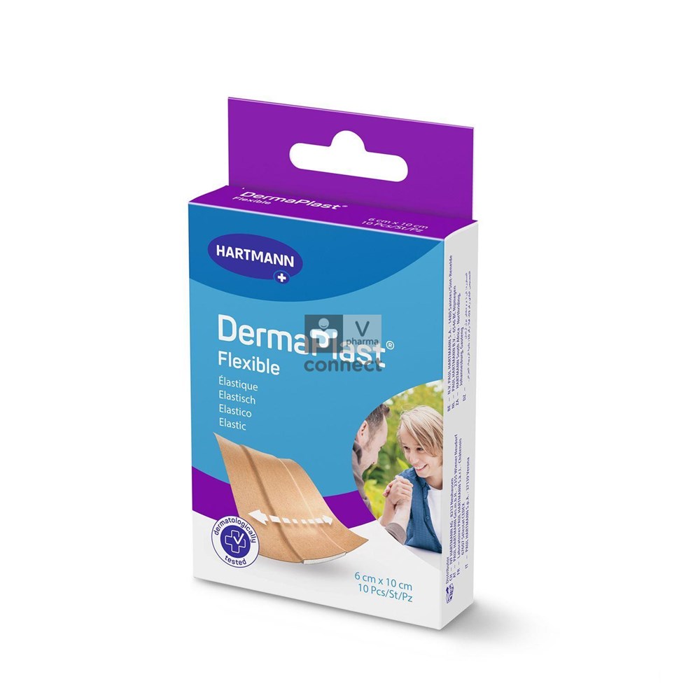 Dermaplast Flexible 6 x 10 cm 10 Pièces